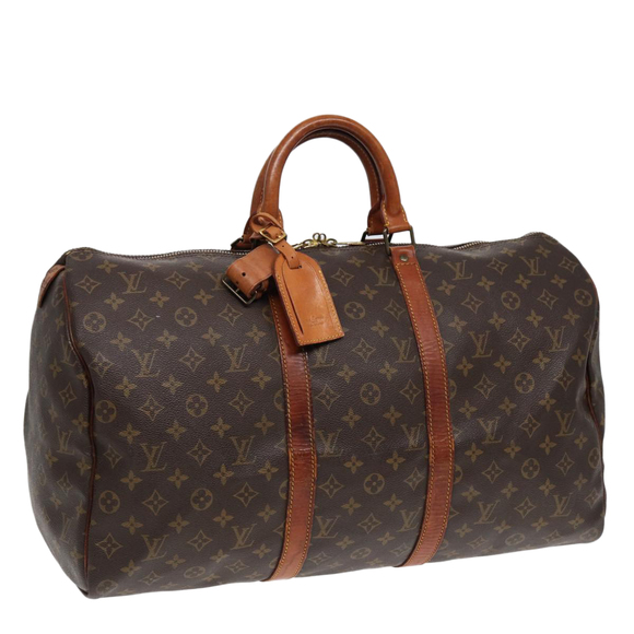 LOUIS VUITTON Monogram Keepall 50 Boston Bag M41426 LV Auth yk14230 - Picture 1 of 16